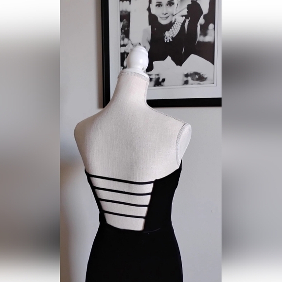 Vintage 90's Jessica McClintock for Gunne Sax Black Zebra print Velvet Size 3/4 - Picture 5 of 7